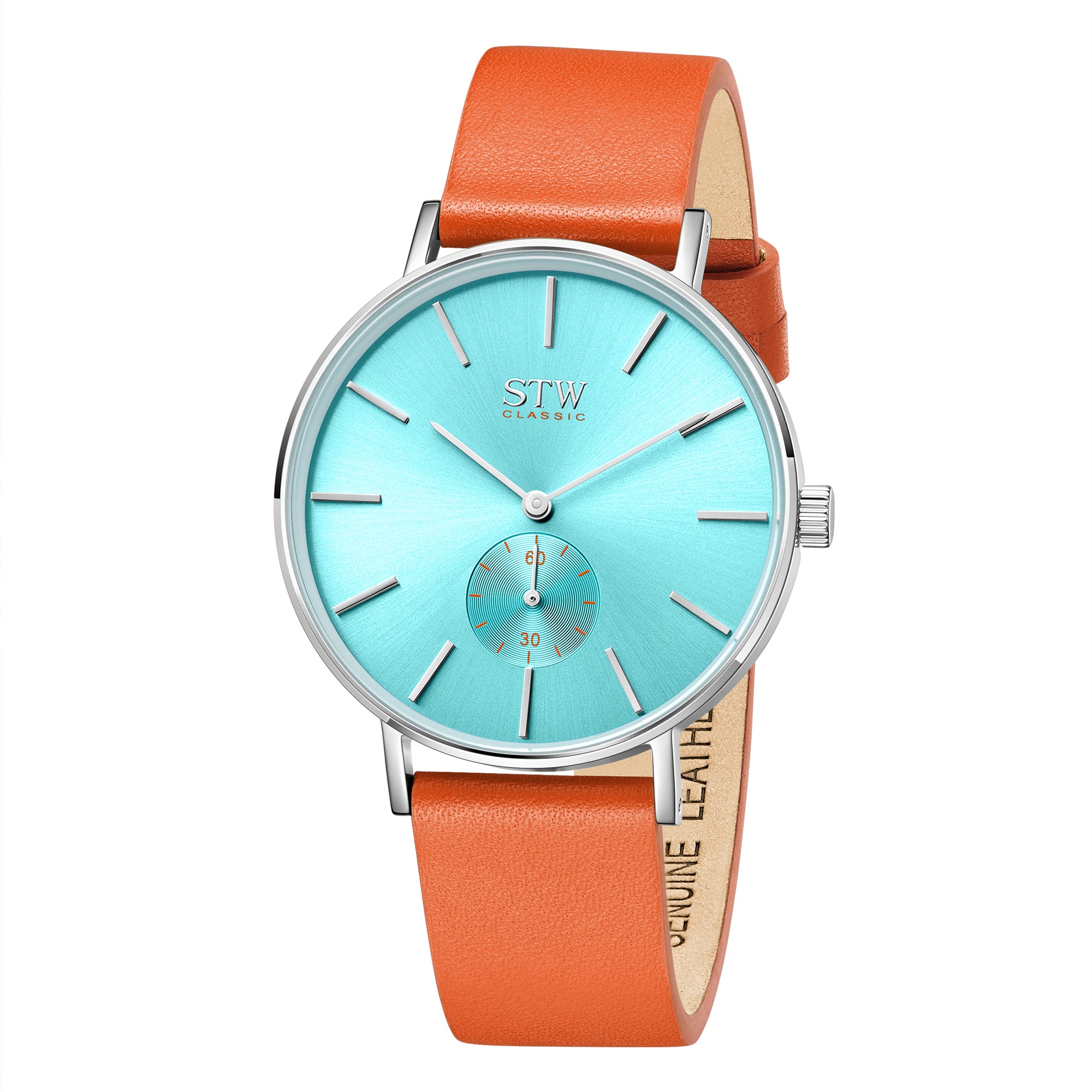 THE CLASSIC - SHINY SILVER CASE / TIFFANY BLUE DIAL / SILVER MESH BAND