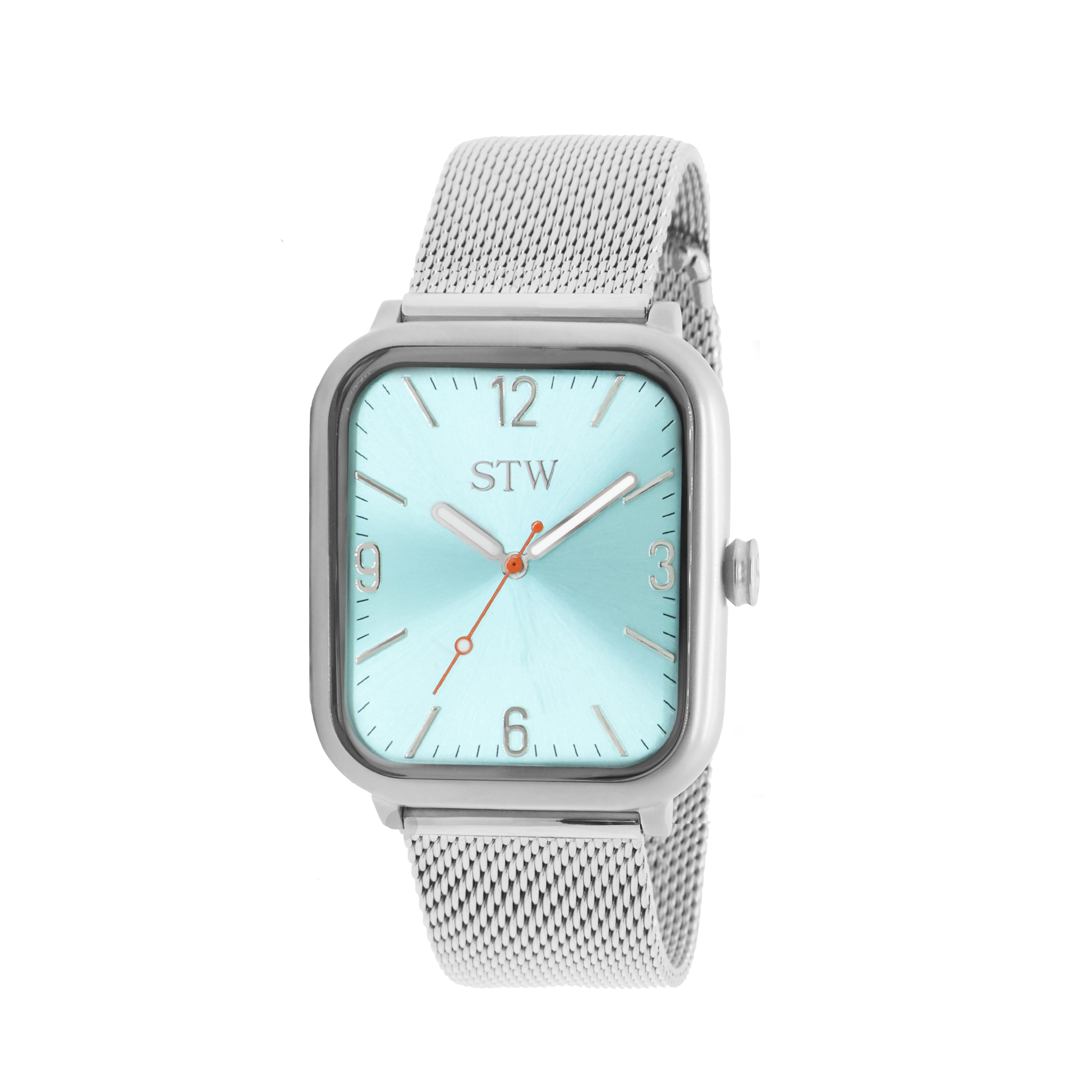 I-Series - Sandblast Silver case / Blue dial / Silver mesh band