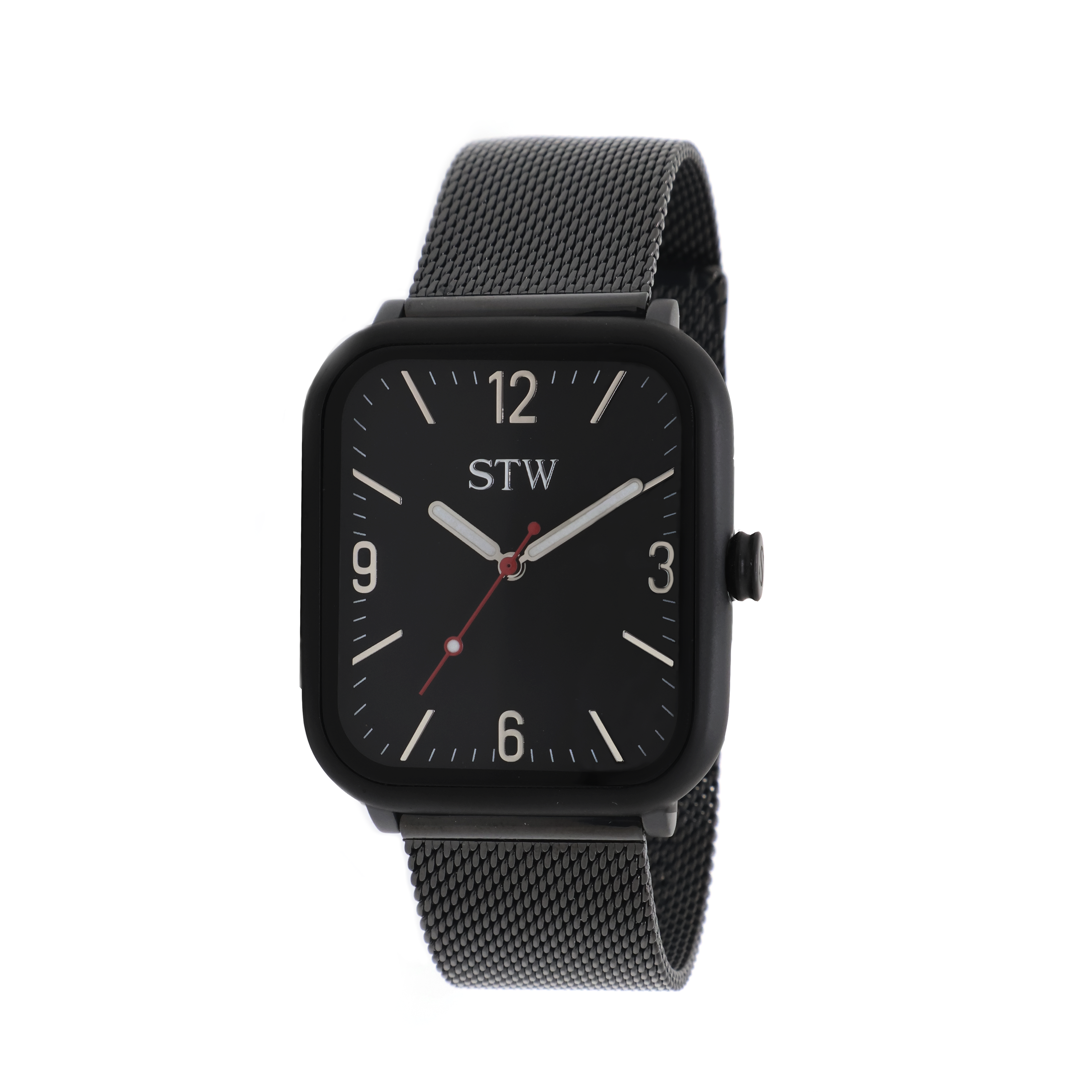 I-Series - Sandblast Black case / Black dial / Black mesh band