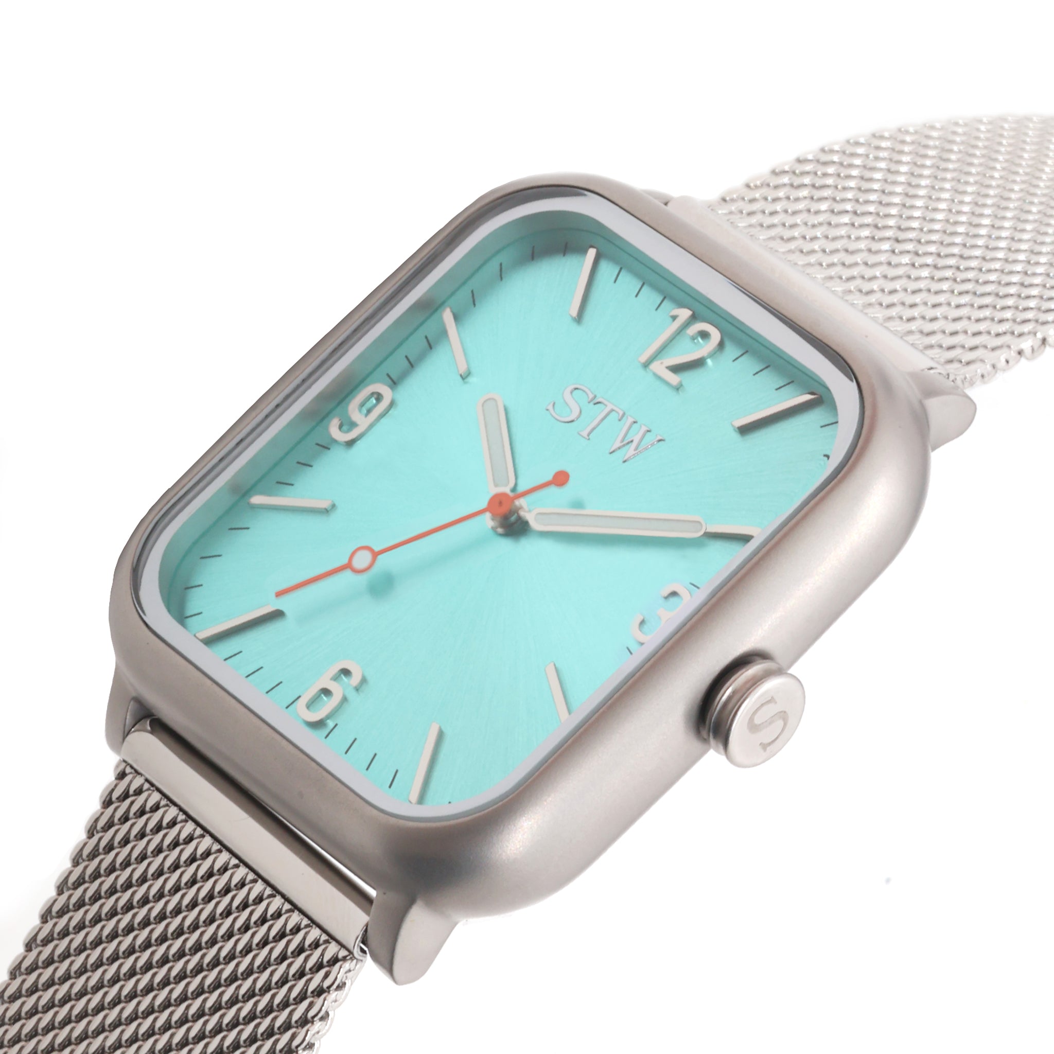 I-Series - Sandblast Silver case / Blue dial / Silver mesh band