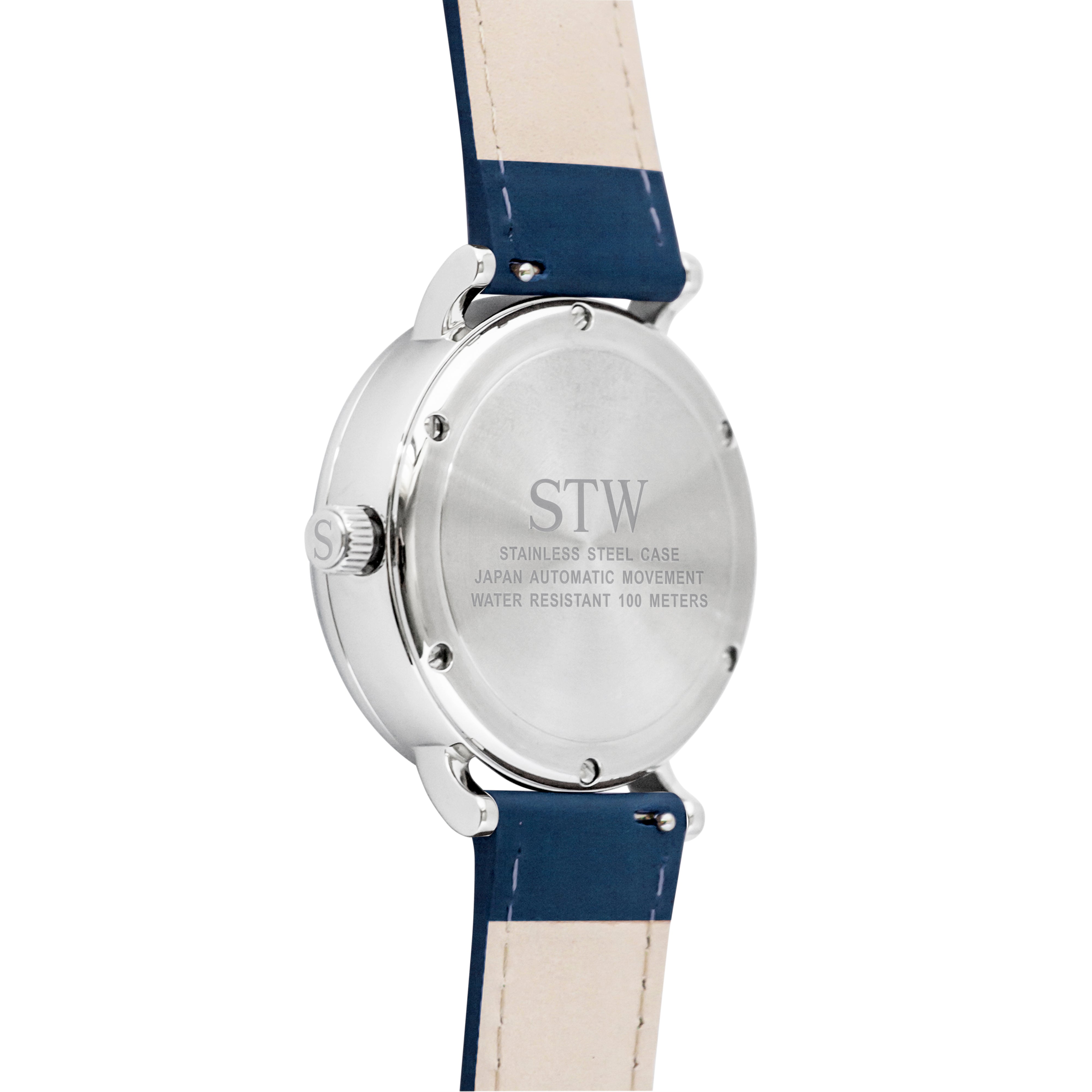 THE AUTO -  BLUE DIAL / BLUE LEATHER STRAP WATCH